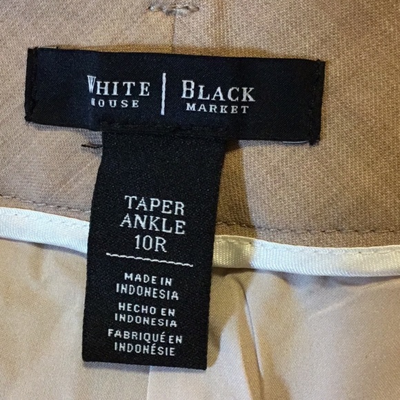 WHITE HOUSE BLACK MARKET TAPER ANKLE PANTS - Picture 6 of 7